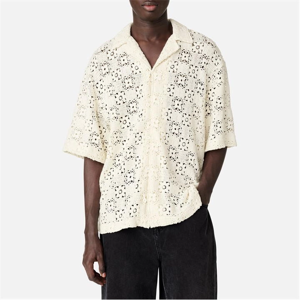 Axel Arigato Eren Crochet Shirt - Beige